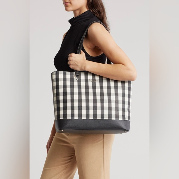 Kate Spade New York Jazzy Gingham Perfect Tote Bag - Picture 2 of 16